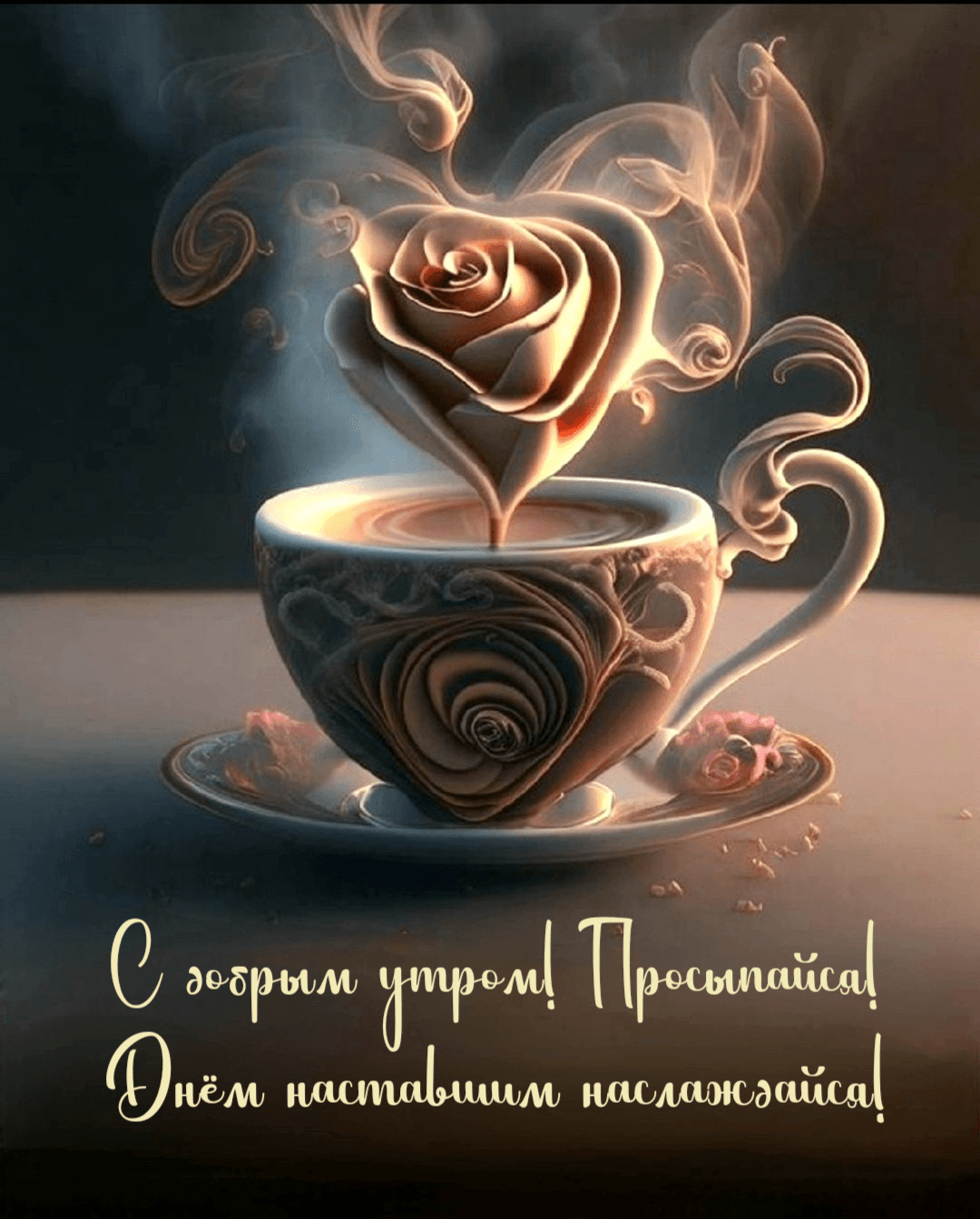 С добрым утром! Просыпайся! Днём наставшим наслаждайся!