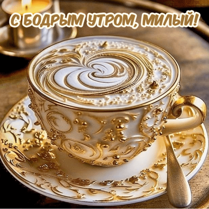 С бодрым утром, милый!