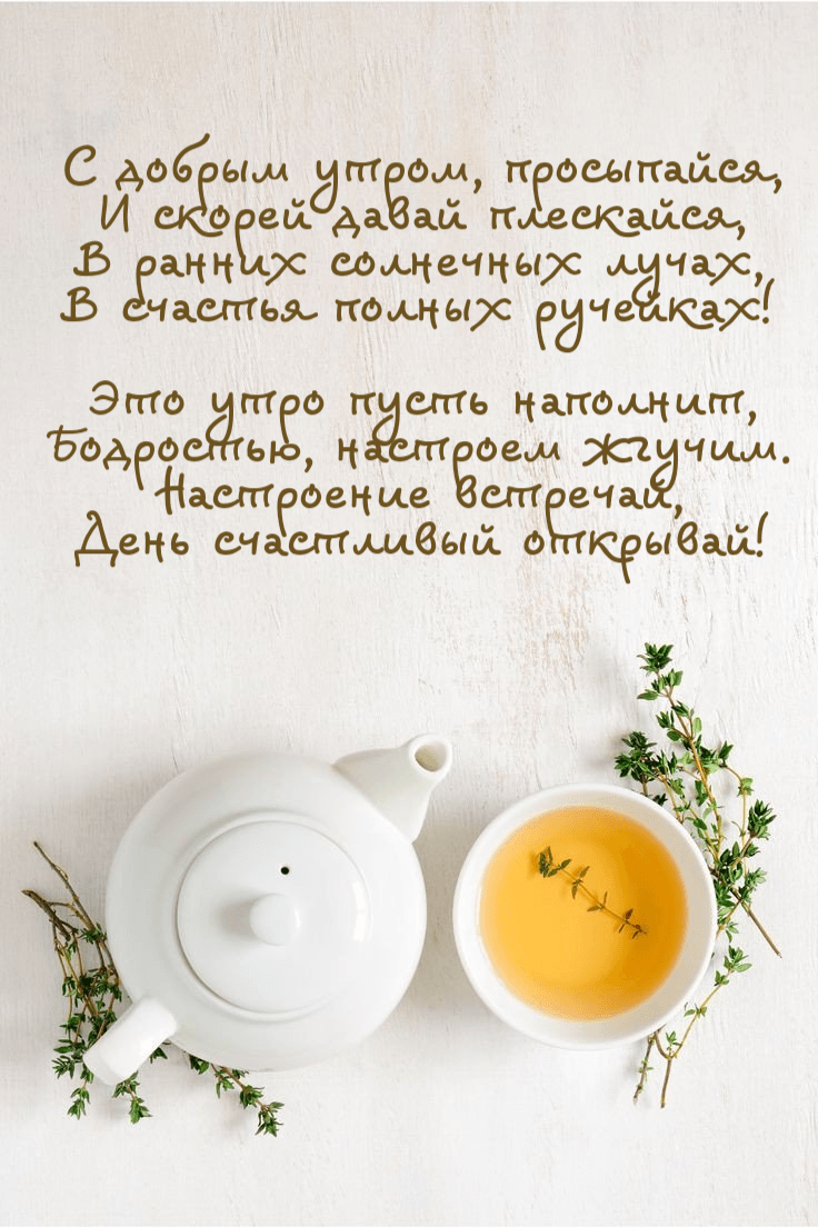 С добрым утром, просыпайся, И скорей давай плескайся