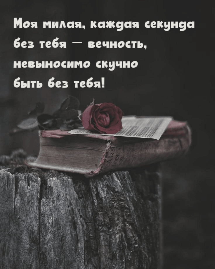 Невыносимо скучно быть без тебя!