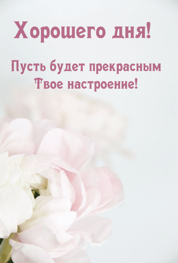 Пусть будет прекрасным Твое настроение!