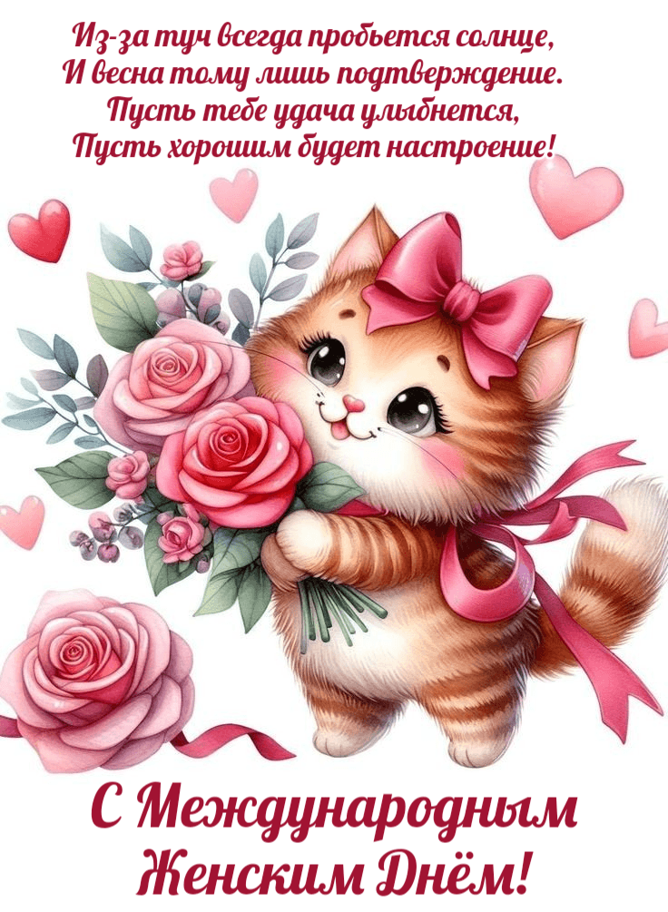 Из-за туч всегда пробьется солнце, И весна тому лишь подтверждение