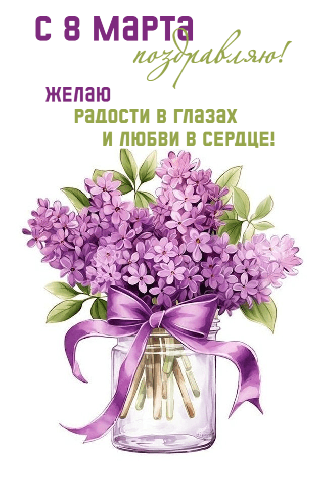 Желаю радости в глазах и любви в сердце!