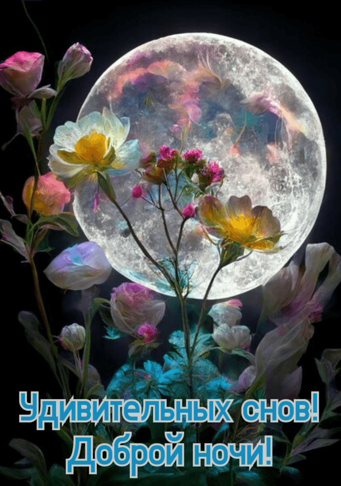 Удивительных снов! Доброй ночи!