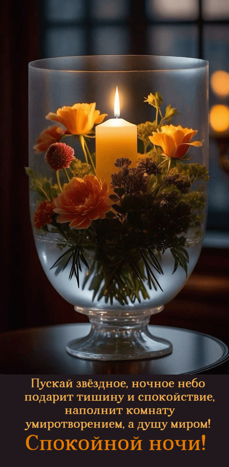 Пускай звёздное, ночное небо  подарит тишину