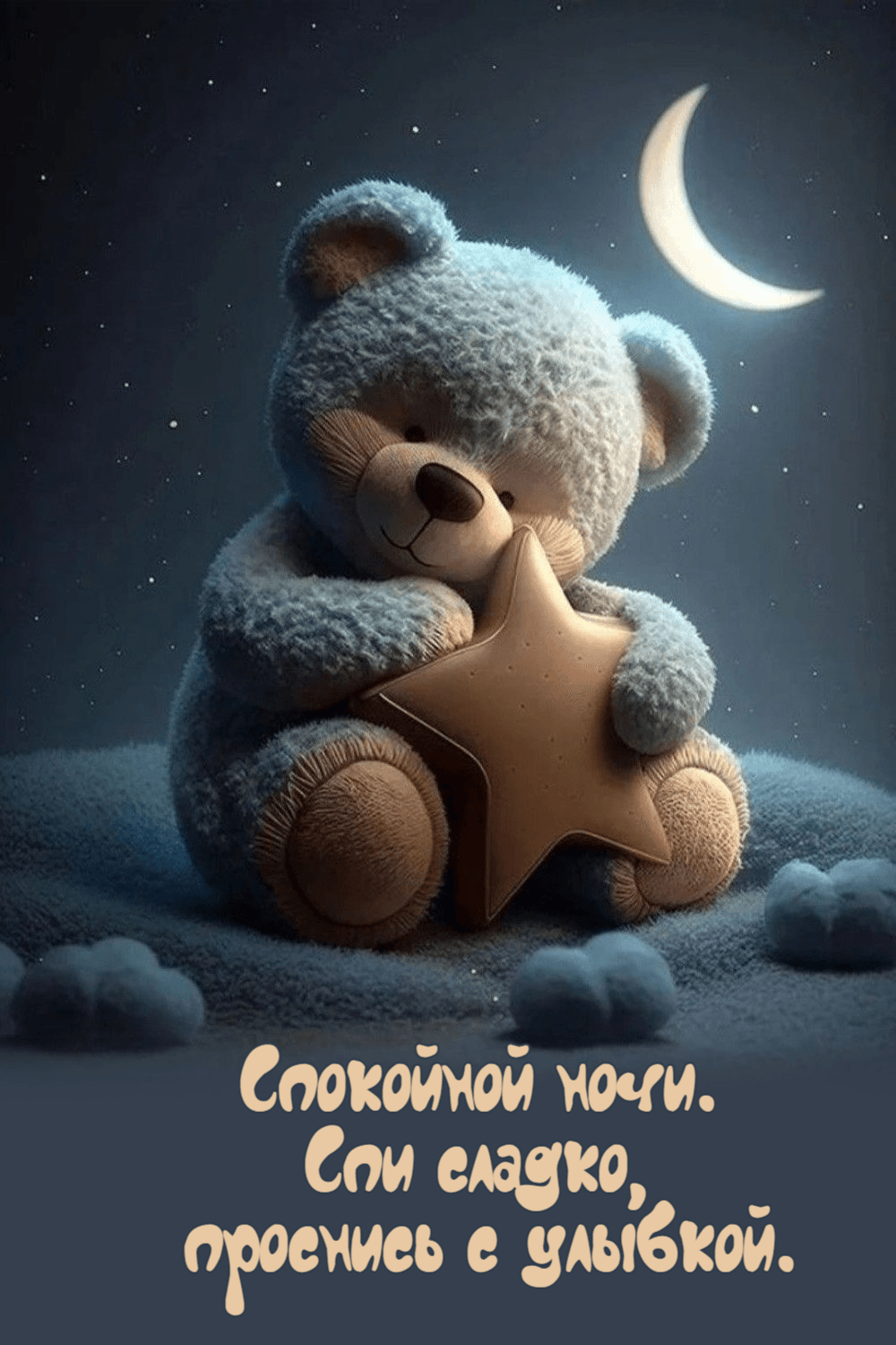 Спи сладко, проснись с улыбкой.