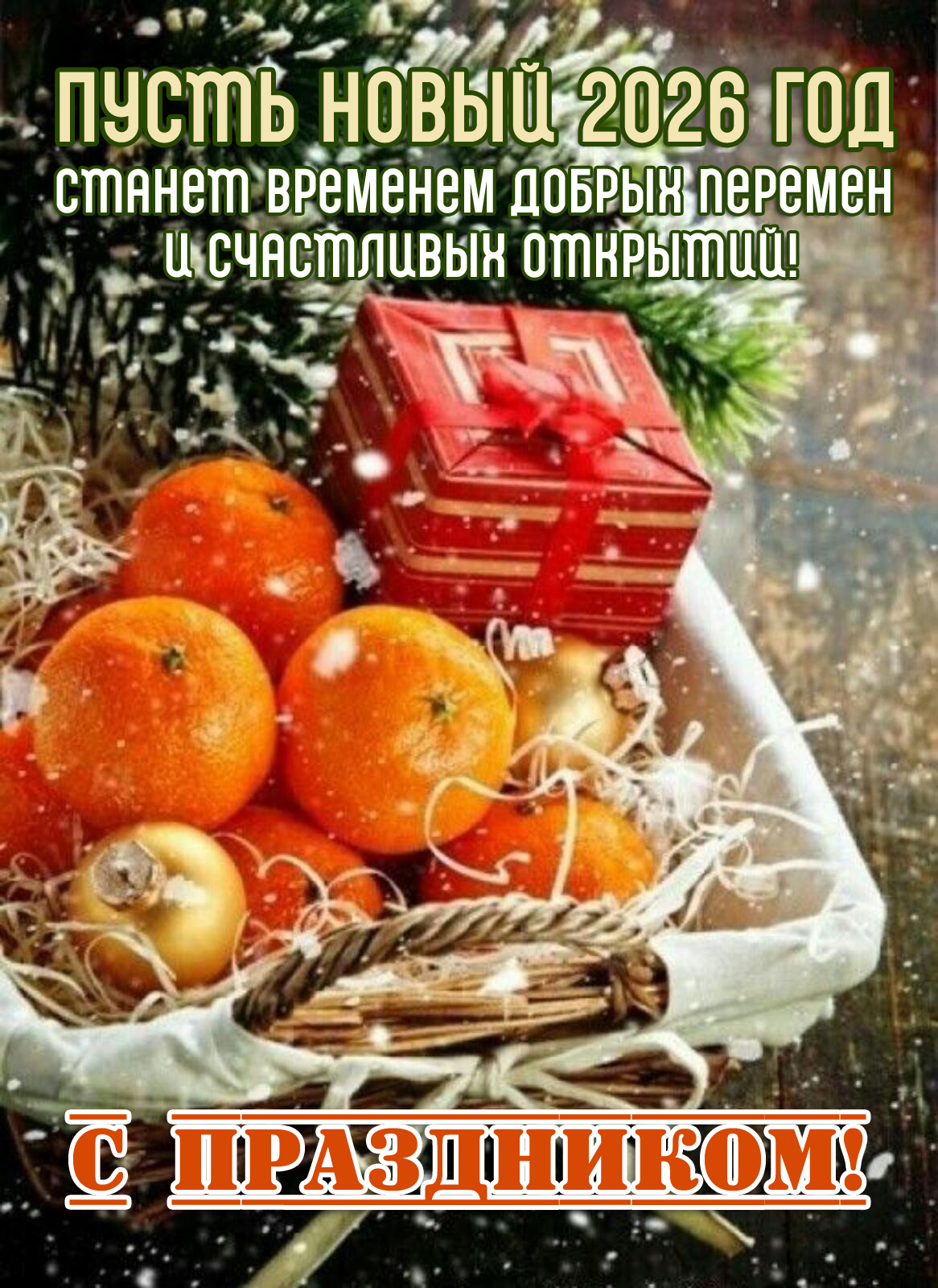 Пусть в новом году ждут только добрые перемены и светлые события!