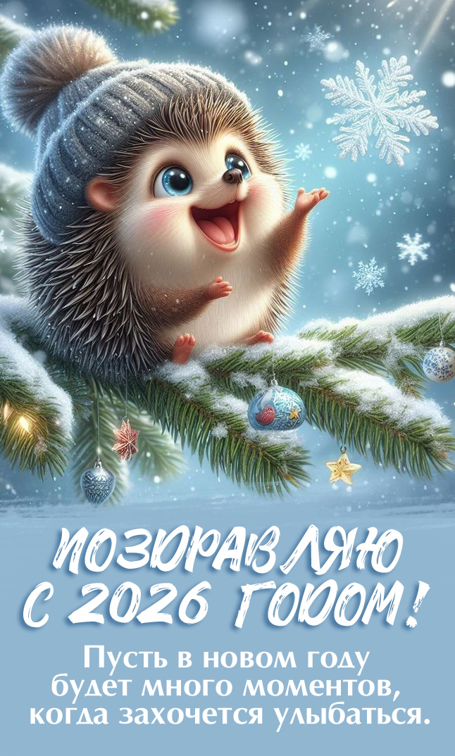 Пусть Новый 2026 год станет временем добрых перемен и счастливых открытий!