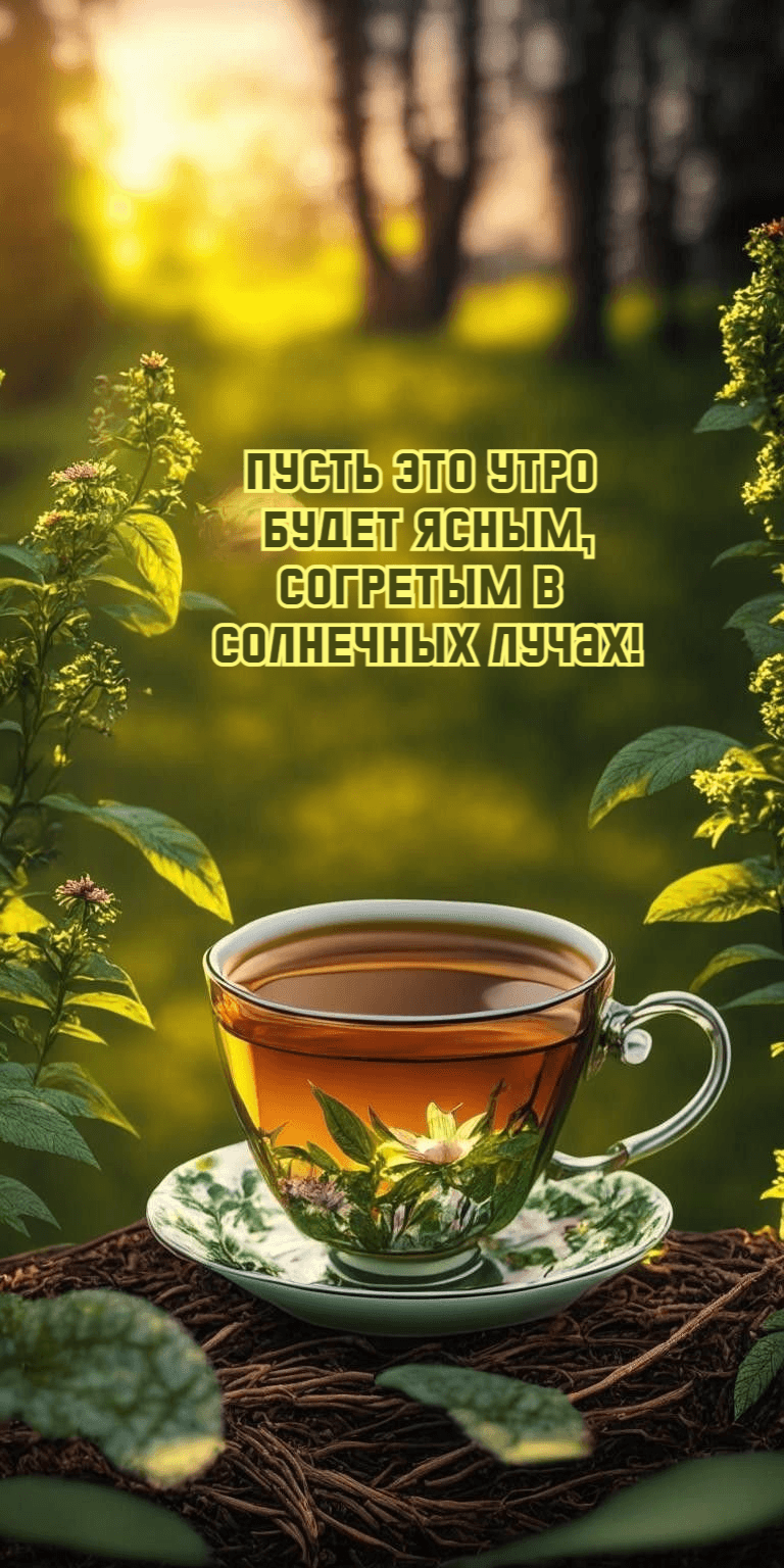 Пусть это утро будет ясным, Согретым в солнечных лучах!