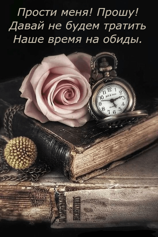Прости меня! Прошу! Давай не будем тратить Наше время на обиды.
