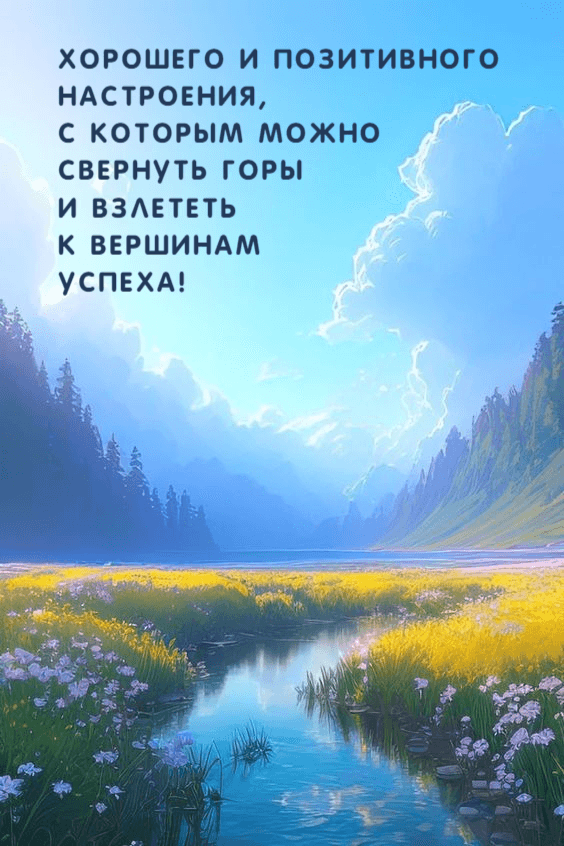 Хорошего и позитивного настроения